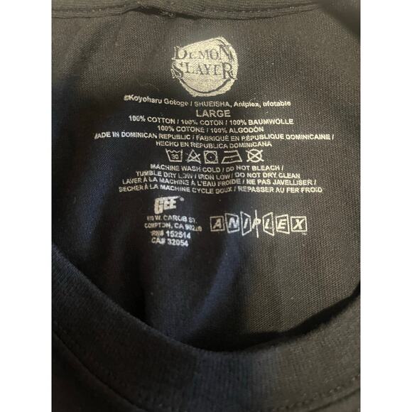 Demon Slayer Tanjiro & Nazuko Anime Manga‎ Large Black Short Sleeve T Shi… - Picture 4 of 7